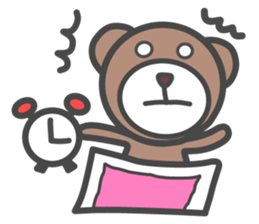 Campus life of the bear. sticker #4054911