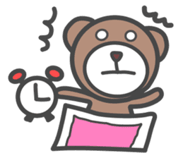 Campus life of the bear. sticker #4054911