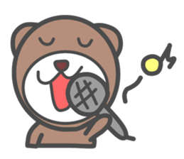 Campus life of the bear. sticker #4054912