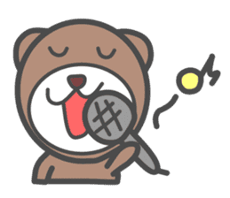 Campus life of the bear. sticker #4054912