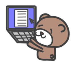 Campus life of the bear. sticker #4054913