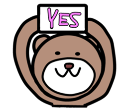 Campus life of the bear. sticker #4054916