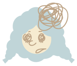 Clouds Sophie sticker #4055022