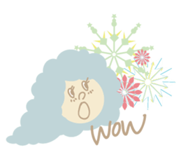 Clouds Sophie sticker #4055038