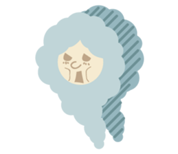 Clouds Sophie sticker #4055040