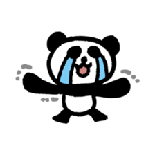 Handwriting panda sticker #4055539
