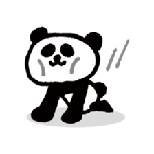 Handwriting panda sticker #4055540