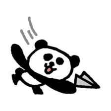 Handwriting panda sticker #4055544