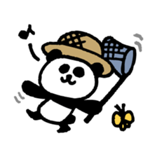 Handwriting panda sticker #4055548