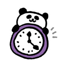 Handwriting panda sticker #4055559