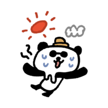 Handwriting panda sticker #4055564