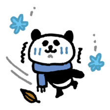 Handwriting panda sticker #4055565