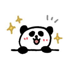 Handwriting panda sticker #4055566