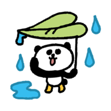 Handwriting panda sticker #4055569