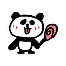 Handwriting panda sticker #4055570