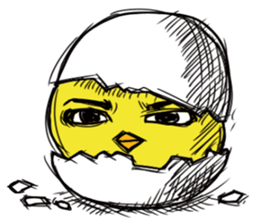 Chick of a thick face sticker #4055696