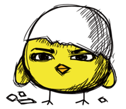 Chick of a thick face sticker #4055697