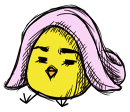 Chick of a thick face sticker #4055703