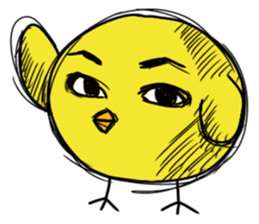 Chick of a thick face sticker #4055705