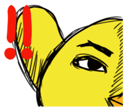 Chick of a thick face sticker #4055713