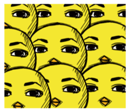 Chick of a thick face sticker #4055730
