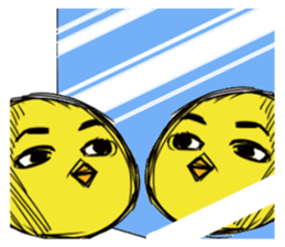 Chick of a thick face sticker #4055732