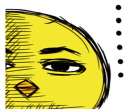 Chick of a thick face sticker #4055733