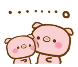 love twin pig sticker #4056318