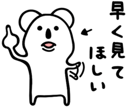 Koala to convey feelings 3 sticker #4056944