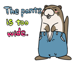 Otter Boy English ver. sticker #4057101
