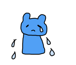 colorful bear cub sticker #4058499