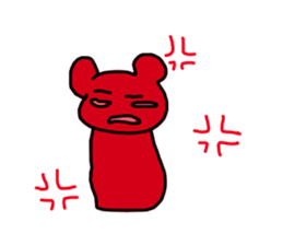 colorful bear cub sticker #4058501