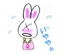 KIA'S R rabbit sticker #4059581