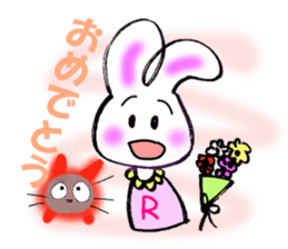 KIA'S R rabbit sticker #4059588