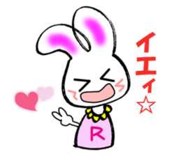 KIA'S R rabbit sticker #4059607