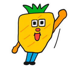 Pit-a-Pat! Mr Pineapple and Ms Melon! sticker #4059816