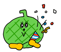 Pit-a-Pat! Mr Pineapple and Ms Melon! sticker #4059818