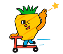 Pit-a-Pat! Mr Pineapple and Ms Melon! sticker #4059819