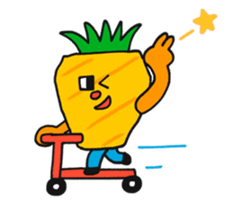Pit-a-Pat! Mr Pineapple and Ms Melon! sticker #4059819