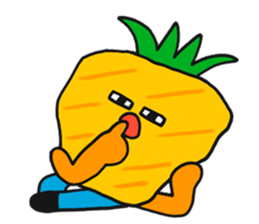 Pit-a-Pat! Mr Pineapple and Ms Melon! sticker #4059820