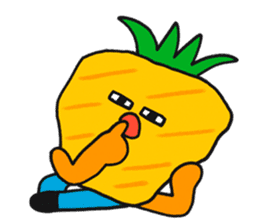 Pit-a-Pat! Mr Pineapple and Ms Melon! sticker #4059820