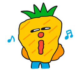 Pit-a-Pat! Mr Pineapple and Ms Melon! sticker #4059821
