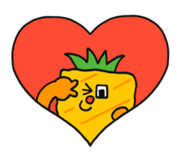 Pit-a-Pat! Mr Pineapple and Ms Melon! sticker #4059825