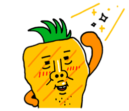 Pit-a-Pat! Mr Pineapple and Ms Melon! sticker #4059826