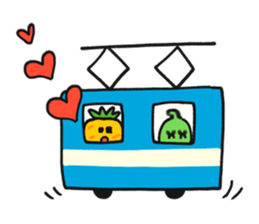 Pit-a-Pat! Mr Pineapple and Ms Melon! sticker #4059828