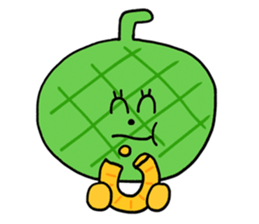 Pit-a-Pat! Mr Pineapple and Ms Melon! sticker #4059834