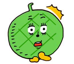 Pit-a-Pat! Mr Pineapple and Ms Melon! sticker #4059852