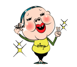 Center-Part-Hair sticker #4061378