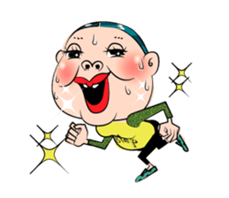 Center-Part-Hair sticker #4061379