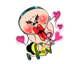 Center-Part-Hair sticker #4061382